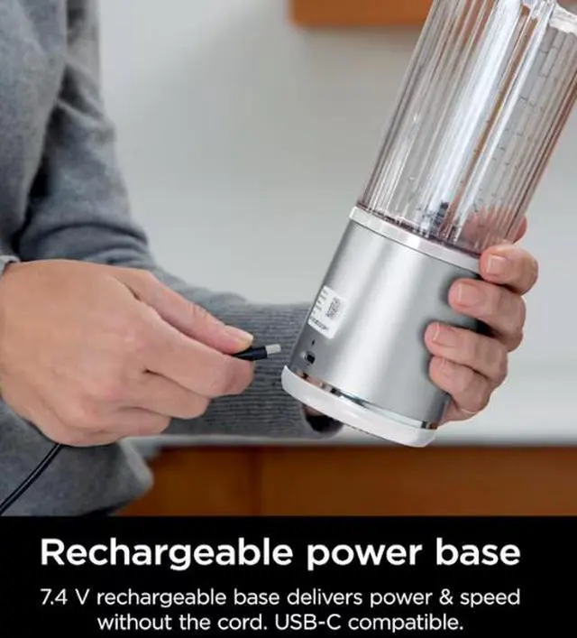 Alt view image 8 of 8 - Ninja Blast Portable Blender White, 18 oz