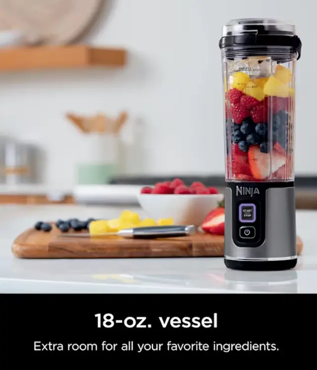 Alt view image 3 of 10 - Ninja Blast Portable Blender Black 18 oz