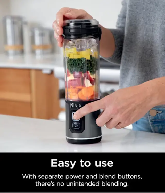 Alt view image 4 of 10 - Ninja Blast Portable Blender Black 18 oz