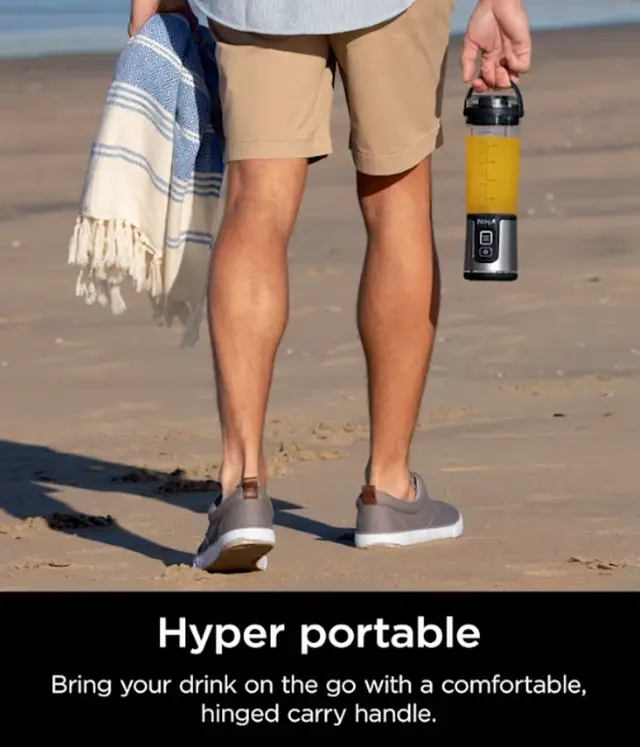 Alt view image 7 of 10 - Ninja Blast Portable Blender Black 18 oz