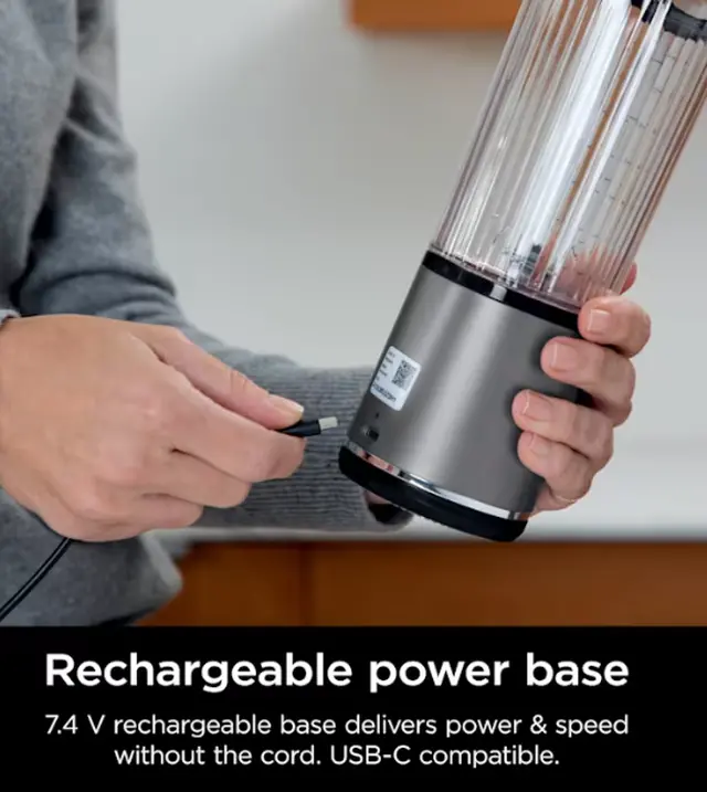 Alt view image 10 of 10 - Ninja Blast Portable Blender Black 18 oz