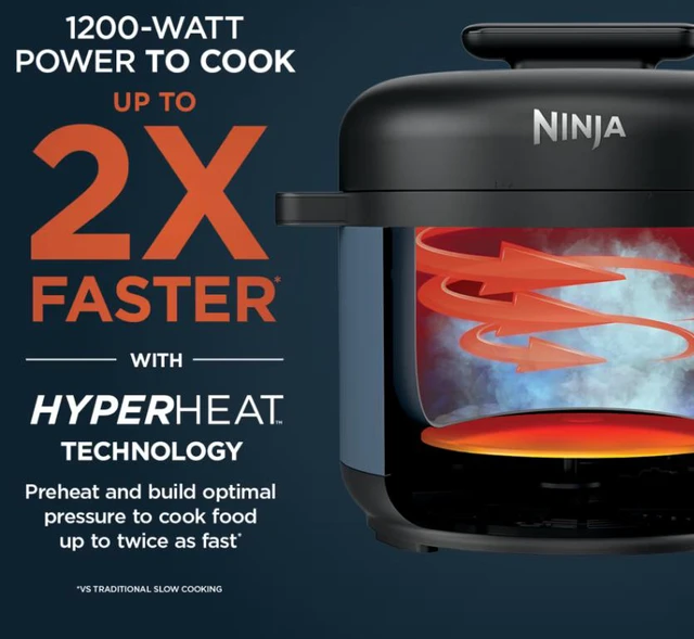 Alt view image 5 of 11 - Ninja HyperHeat 6.5-qt Pressure Cooker with SimpliServe Pot?