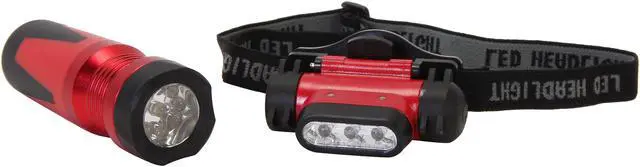 Alt view image 2 of 11 - Olympia Tools 77-912 iWorks 2 PC LED Flashlight and Headlamp Set