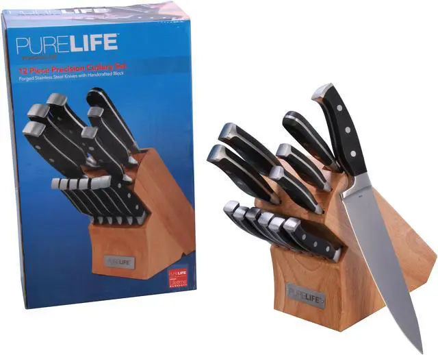 Alt view image 9 of 9 - Ragalta Pure Life Cutlery PLKS-2500 12pc Knife Block Set