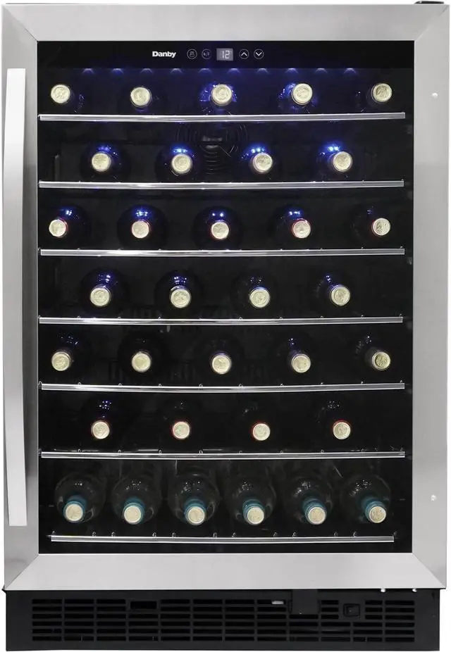 Main image of Danby DWC057A1BSS 60-Bottle Wine Cooler Stainless Steel/Black