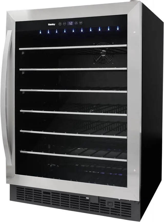 Alt view image 3 of 4 - Danby DWC057A1BSS 60-Bottle Wine Cooler Stainless Steel/Black