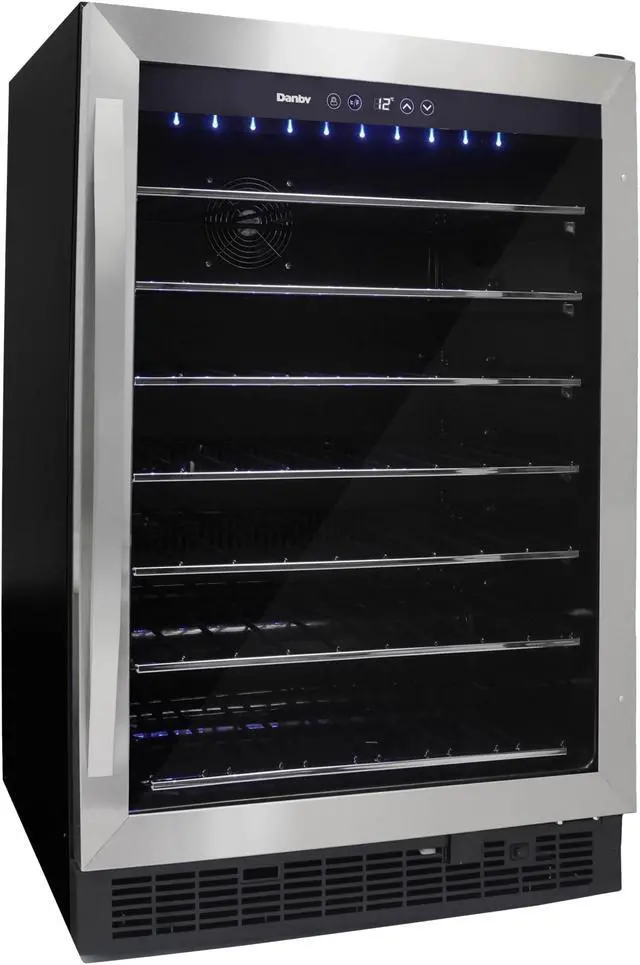 Alt view image 4 of 4 - Danby DWC057A1BSS 60-Bottle Wine Cooler Stainless Steel/Black