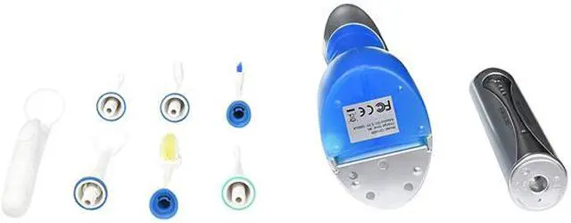 Alt view image 7 of 8 - Pursonic S625 Deluxe Home Dental Center Sonic Toothbrush and Irrigator with 12 Brush Heads, Silver