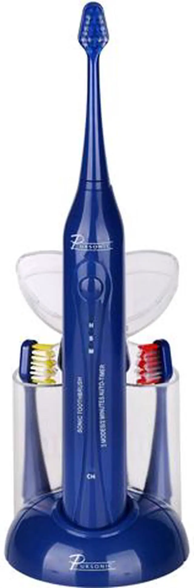 Main image of Pursonic S420BE High Power Rechargeable Sonic Toothbrush with 12 Brush Heads and Storage Charger