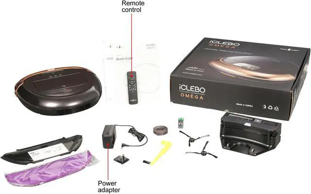 Alt view image 9 of 9 - Yujin Robot YCR-M07-10 iClebo Omega Robot Vacuum - Gold