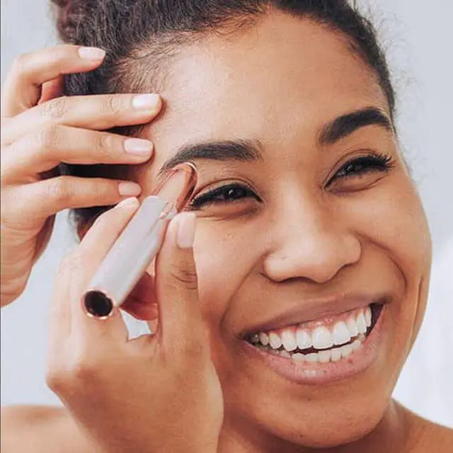 Alt view image 7 of 7 - Finishing Touch Flawless - Eyebrow Hair Electric Remover (White) with LED Light