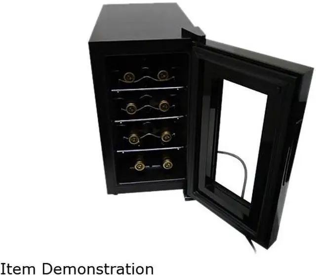 Alt view image 2 of 4 - HOMEIMAGE HI-8C 8-Bottle 8 Bottle Thermoelectric Wine Cooler Black