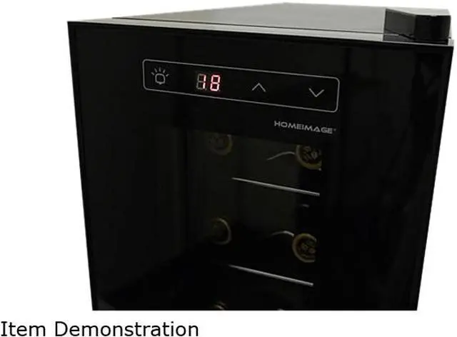Alt view image 3 of 4 - HOMEIMAGE HI-8C 8-Bottle 8 Bottle Thermoelectric Wine Cooler Black