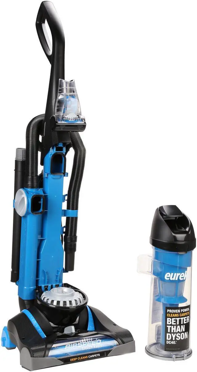 Alt view image 8 of 9 - Eureka AirSpeed EXACT Reach AS3008A Upright Vacuum, Bagless, Allergy Filter, Blue/Black
