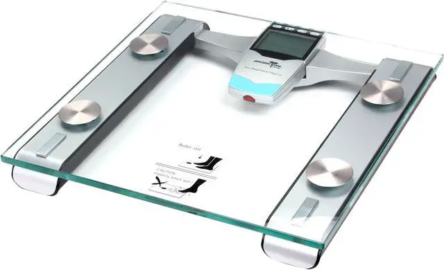 Main image of Precision One 7853 Removable Remote Glass LCD Digital Body Fat Scale