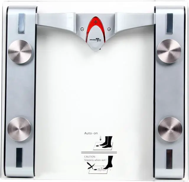 Alt view image 2 of 6 - Precision One 7853 Removable Remote Glass LCD Digital Body Fat Scale