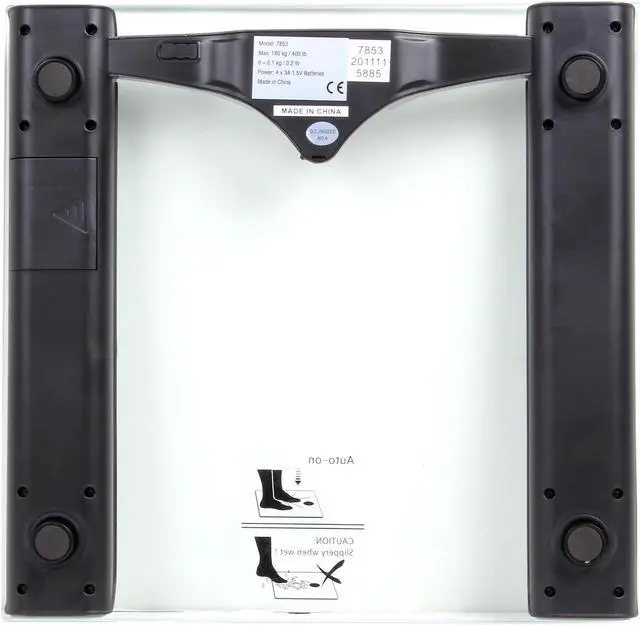 Alt view image 4 of 6 - Precision One 7853 Removable Remote Glass LCD Digital Body Fat Scale