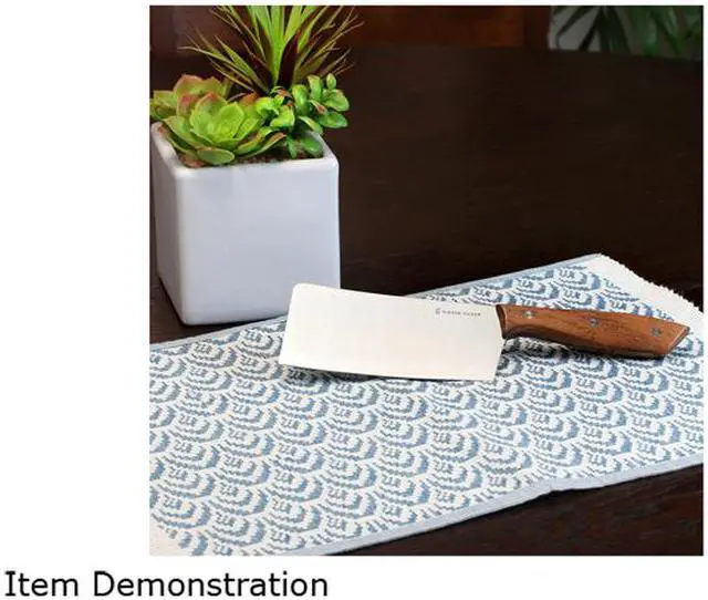 Alt view image 4 of 4 - Gibson Home 107196.01 Seward 6 inch Cleaver with Wooden Handle