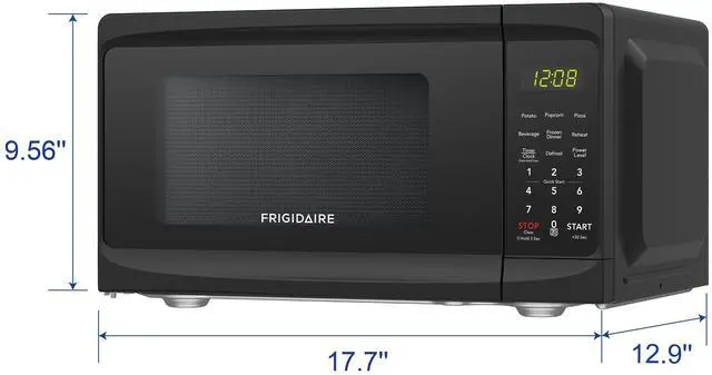 Alt view image 7 of 8 - Frigidaire 700 Watts 0.7 CU Ft Microwave White RMW733-BLACK Black