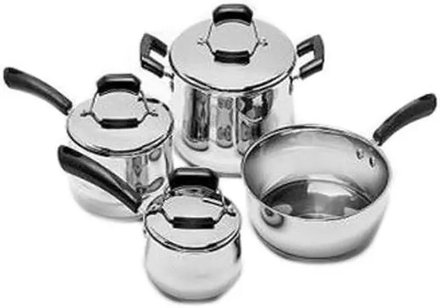 Main image of Range Kleen CW2000 7 Piece Stainless Steel Cookware Set Silver