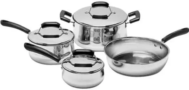 Alt view image 2 of 2 - Range Kleen CW2000 7 Piece Stainless Steel Cookware Set Silver