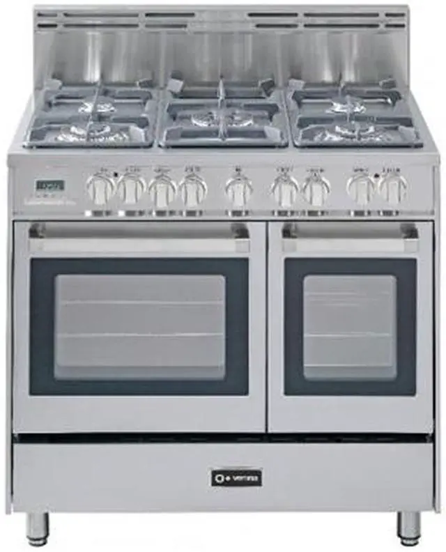 Main image of Verona 36" Double Oven Dual Fuel Range VEFSGE365DSS Stainless Steel