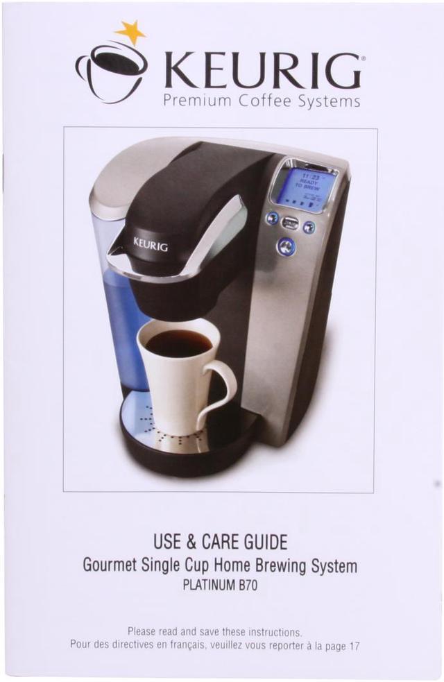 Alt view image 10 of 11 - Keurig B70 Black Platinum Brewing System