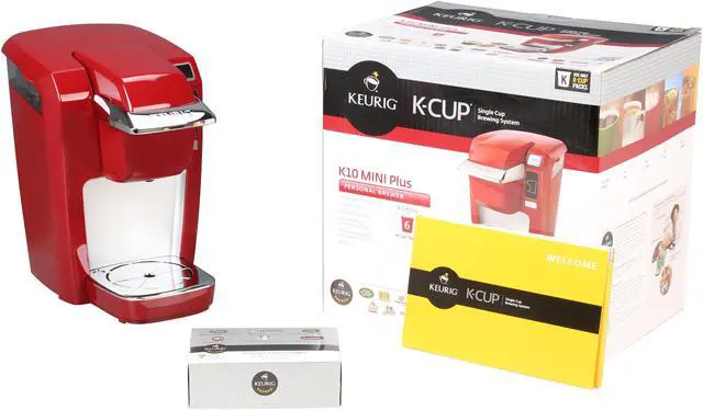 Alt view image 7 of 6 - Keurig K10 Mini Plus Coffee Brewing System Red