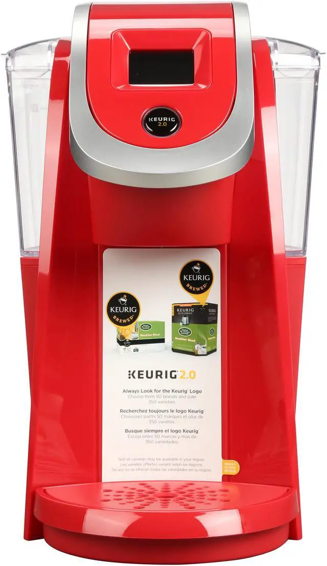 Alt view image 2 of 6 - Keurig K250 2.0 Coffee Brewing System, Strawberry red