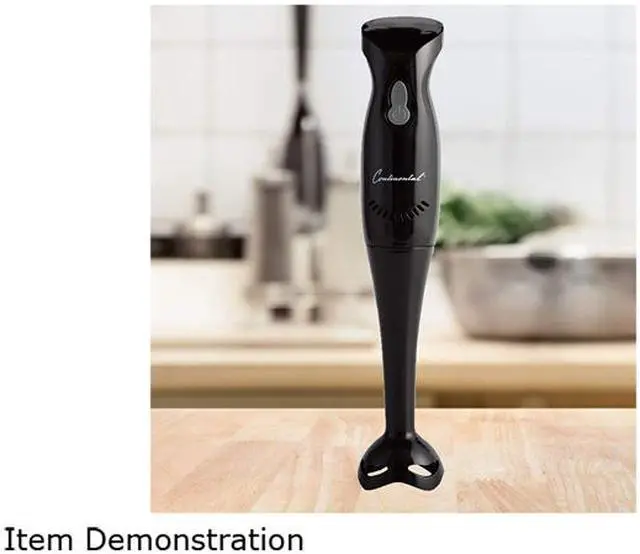 Alt view image 3 of 3 - Continental Electric Immersion Hand Blender with Stainless Steel Blade, Black CE22849