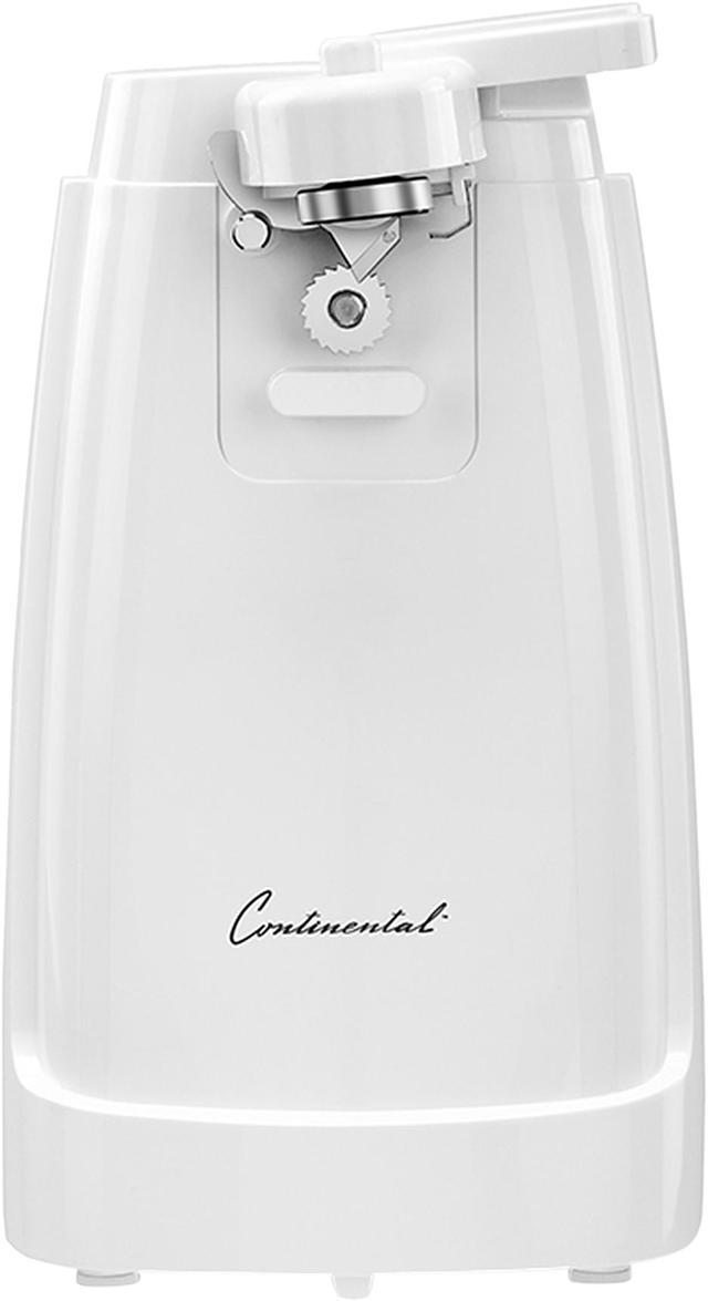 Continental Electric CE-CO101 Electric Can Opener Cord Storage White 