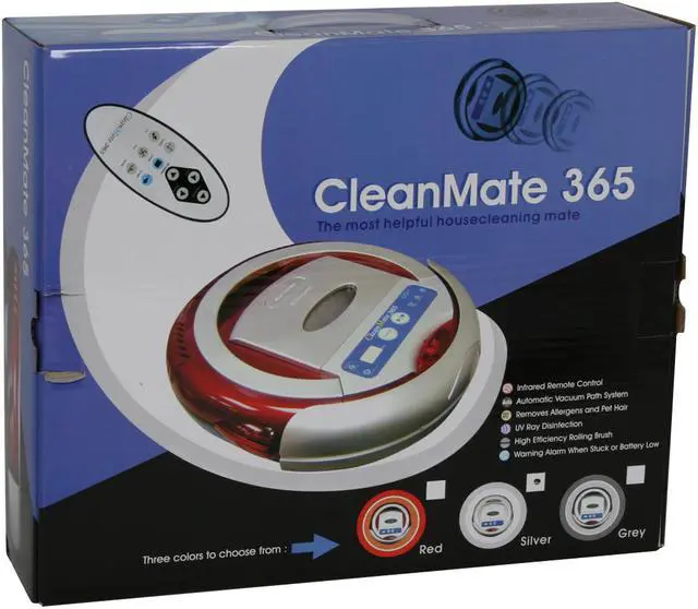 Alt view image 13 of 13 - METAPO QQ-1 silver CleanMate 365 Robotic Vacuum
