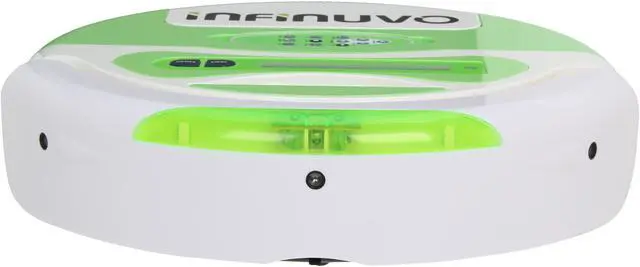 Alt view image 2 of 10 - Infinuvo QQ3-LT CleanMate Robotic Vacuum with Home Charging Base and Scheduler, LCD Display Panel