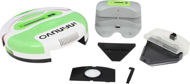 Alt view image 8 of 10 - Infinuvo QQ3-LT CleanMate Robotic Vacuum with Home Charging Base and Scheduler, LCD Display Panel