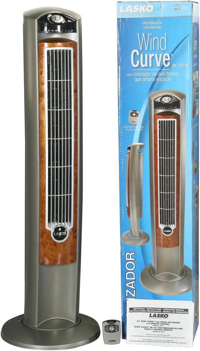 Alt view image 7 of 7 - Lasko 42" Wind Curve Fresh Air Ionizer Fan With Remote Control