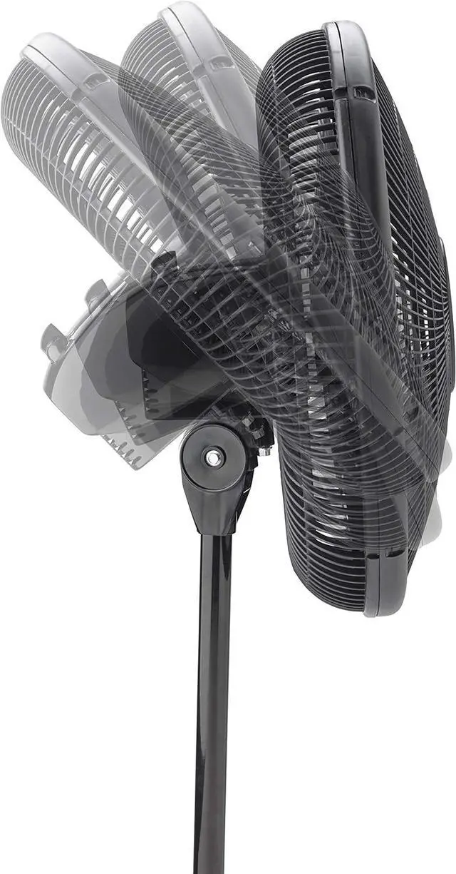 Alt view image 5 of 6 - Lasko 2521 16 Inch 3-Speed Quiet Adjustable Tilting Wide-Area Oscillating Standing Pedestal Fan for Bedroom, Kitchen, Home, and Office, Black