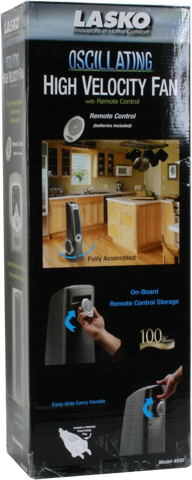 Alt view image 14 of 14 - LASKO 4930 Oscillating High Velocity Blower Fan w/ Remote