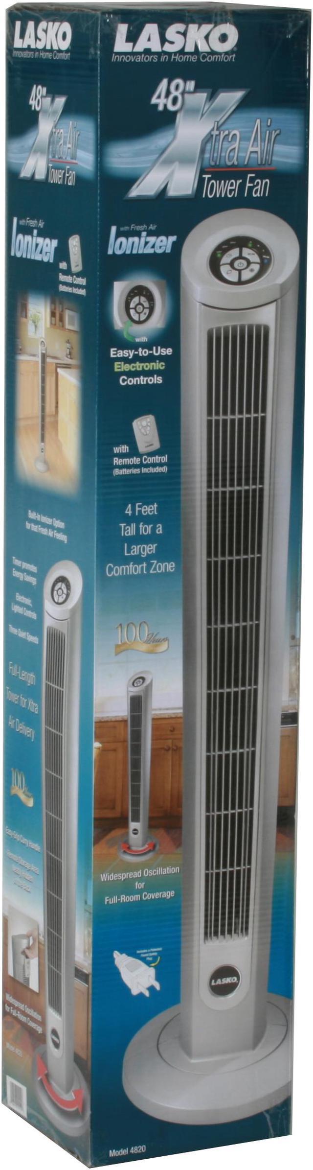 Alt view image 7 of 7 - LASKO 4820 48" Xtra Air Tower Fan with Air Ionizer