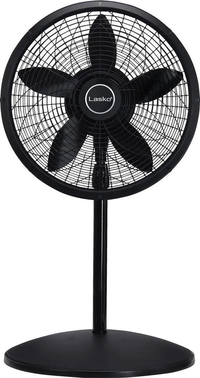 Alt view image 9 of 9 - Lasko 18" Oscillating Pedestal Fan with 3 Quiet Speeds, 1827, Black