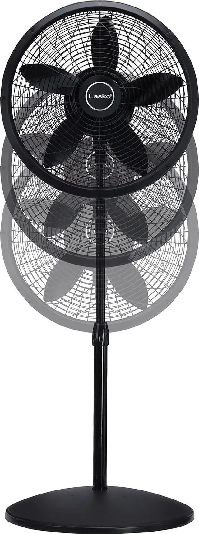 Alt view image 8 of 9 - Lasko 18" Oscillating Pedestal Fan with 3 Quiet Speeds, 1827, Black