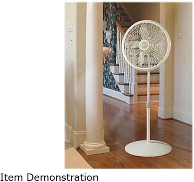 Alt view image 3 of 3 - Lasko 18" Adjustable Cyclone® Pedestal Fan, White 1821