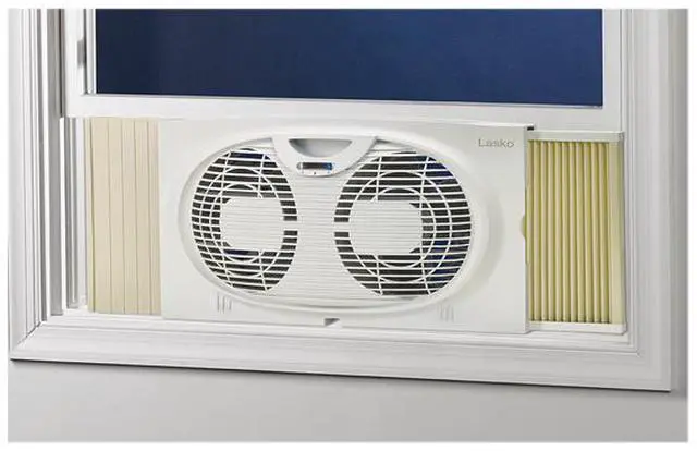 Alt view image 4 of 4 - Lasko Twin Window Fan with 2 Speeds, W07350, White