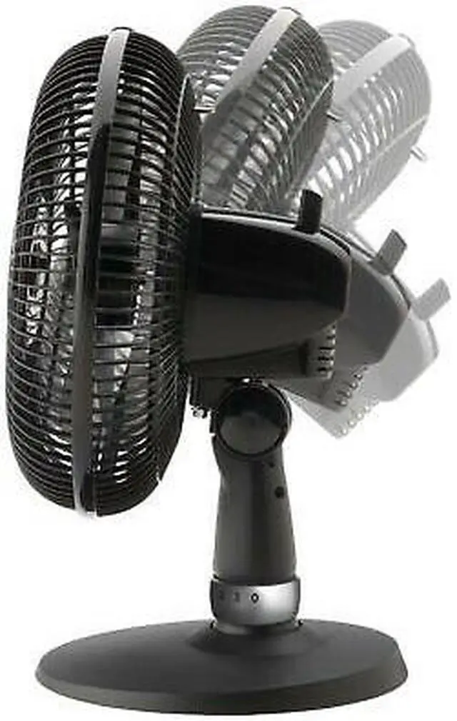 Alt view image 5 of 5 - Lasko 12" Oscillating Performance 3 Speed Table Fan - Black