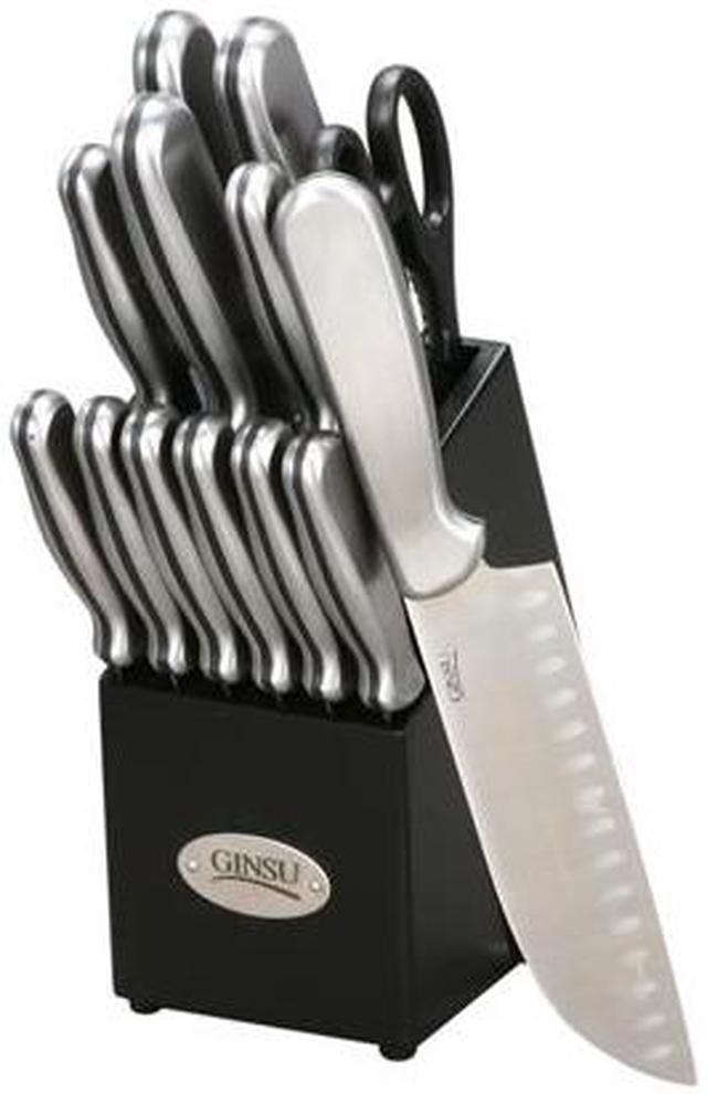 Ginsu Kitchen Knife Set Block 14 Piece Stainless Steel With Block