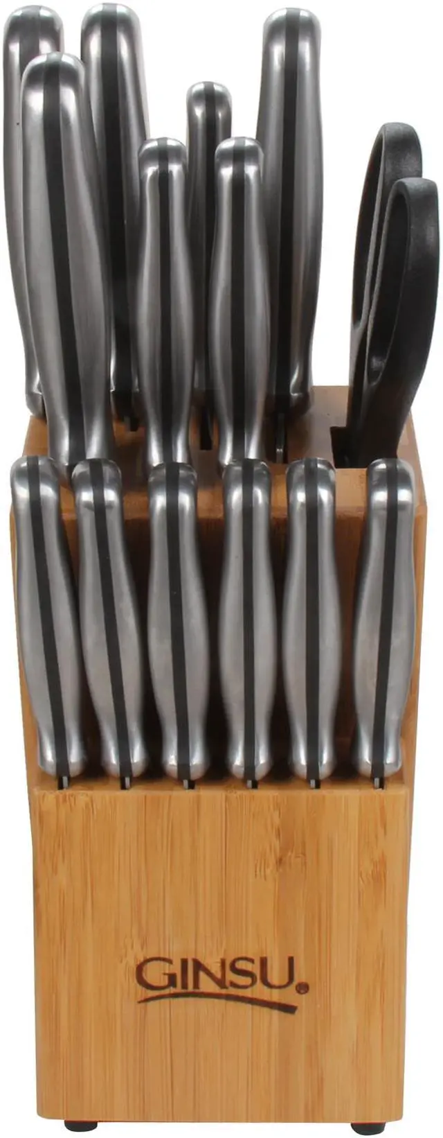 Alt view image 2 of 6 - Ginsu 04819 G 15 Piece Stainless Block Set