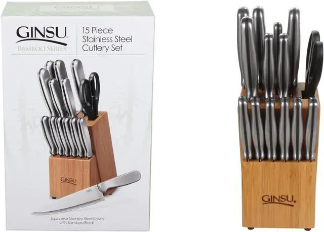 Alt view image 6 of 6 - Ginsu 04819 G 15 Piece Stainless Block Set