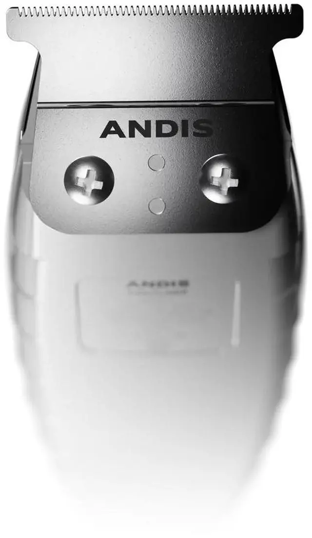 Alt view image 3 of 6 - Andis 04780 Professional T-Outliner Beard & Hair Trimmer for Men with Carbon Steel T-Blade, Bump Free Technology – Corded Electric Beard Trimmer, GTO, Grey