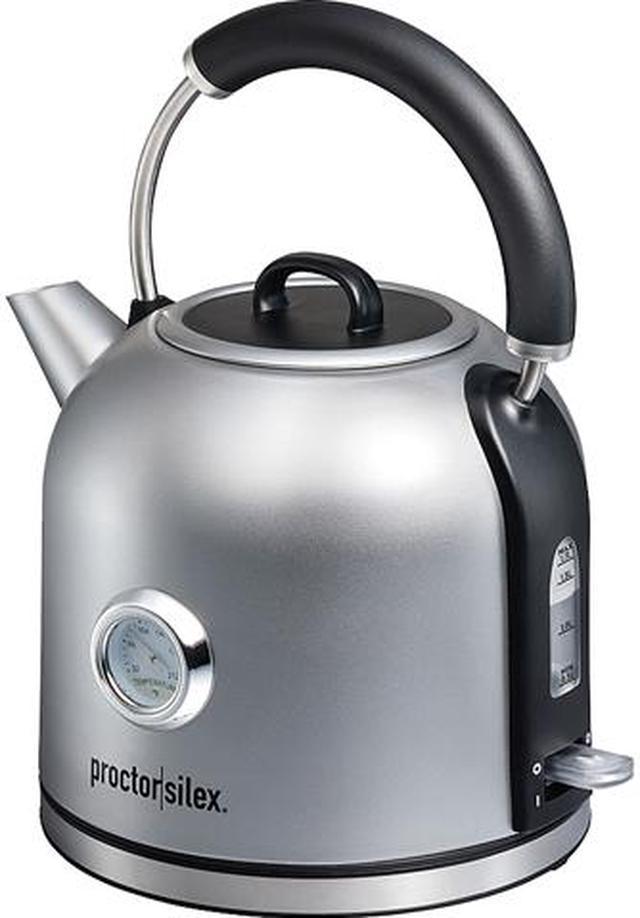 Proctor Silex Electric Kettle, Auto Shutoff, Boil-Dry Protection, 1 Liter,  Travel Kettle Portable