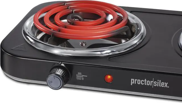 Alt view image 5 of 7 - Proctor Silex Electric Double Burner Cooktop 34115