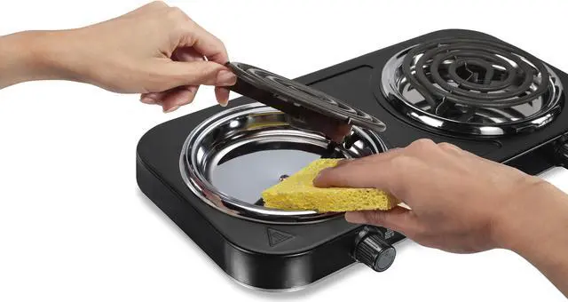 Alt view image 6 of 7 - Proctor Silex Electric Double Burner Cooktop 34115